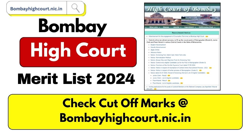 Bombay High Court Merit List 2024