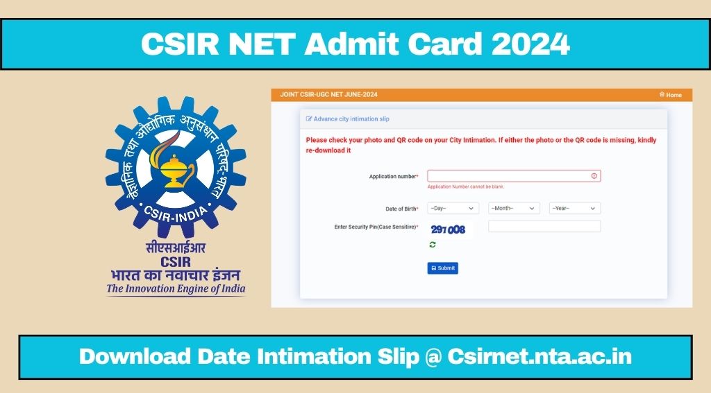 CSIR NET Admit Card 2024