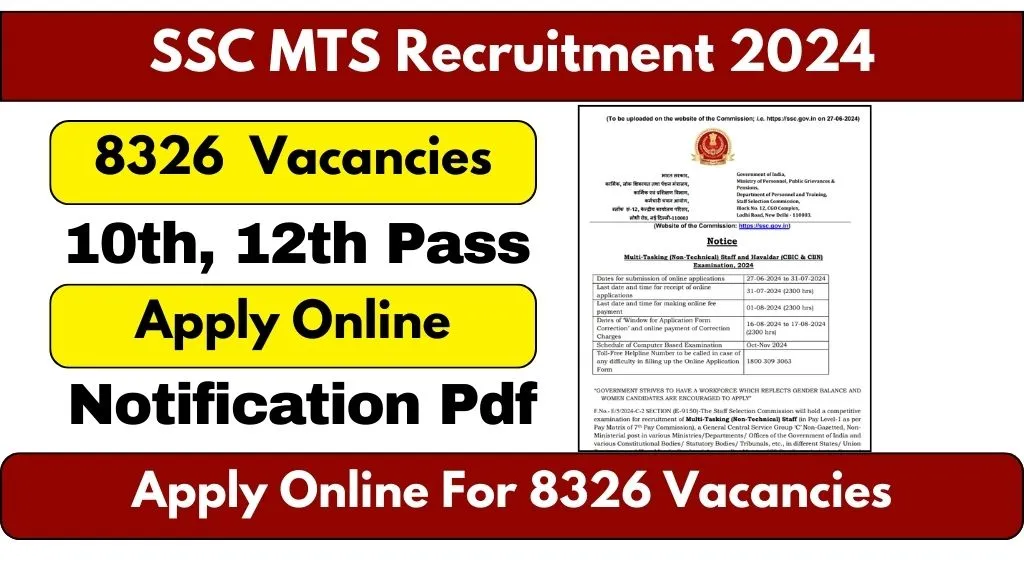 SSC MTS Recruitment 2024