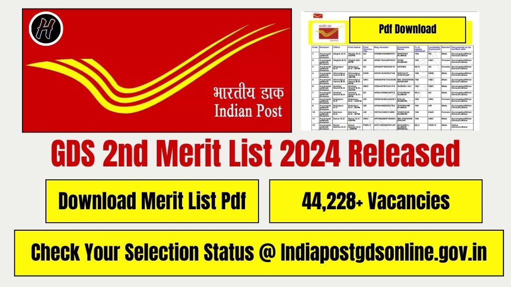 GDS 2nd Merit List 2024