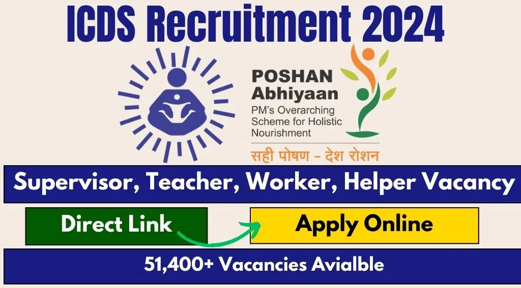 ICDS Recruitment 2024