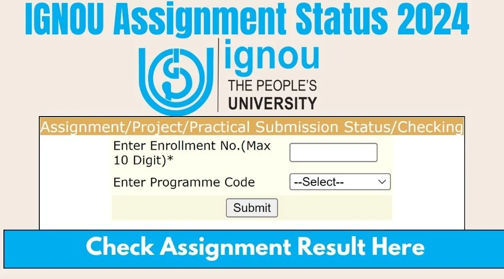 IGNOU Assignment Status 2024