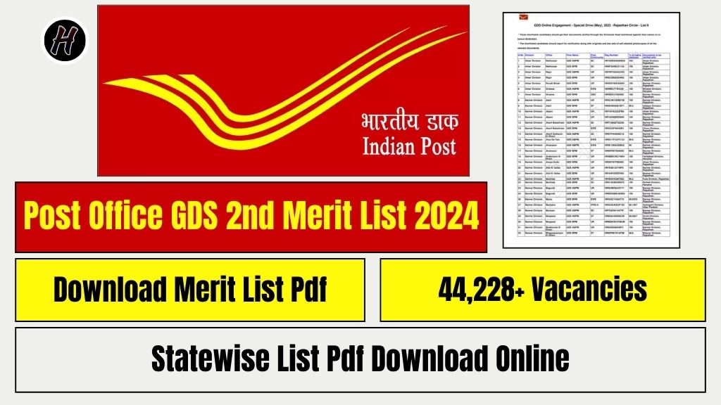 Post Office GDS 2nd Merit List 2024