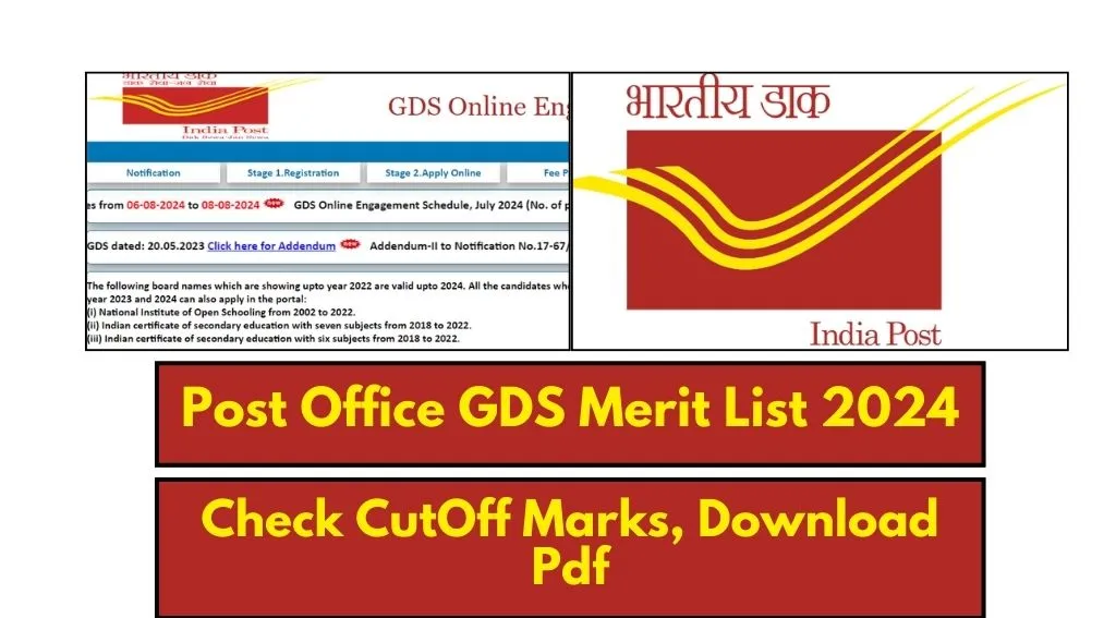 Post Office GDS Merit List 2024