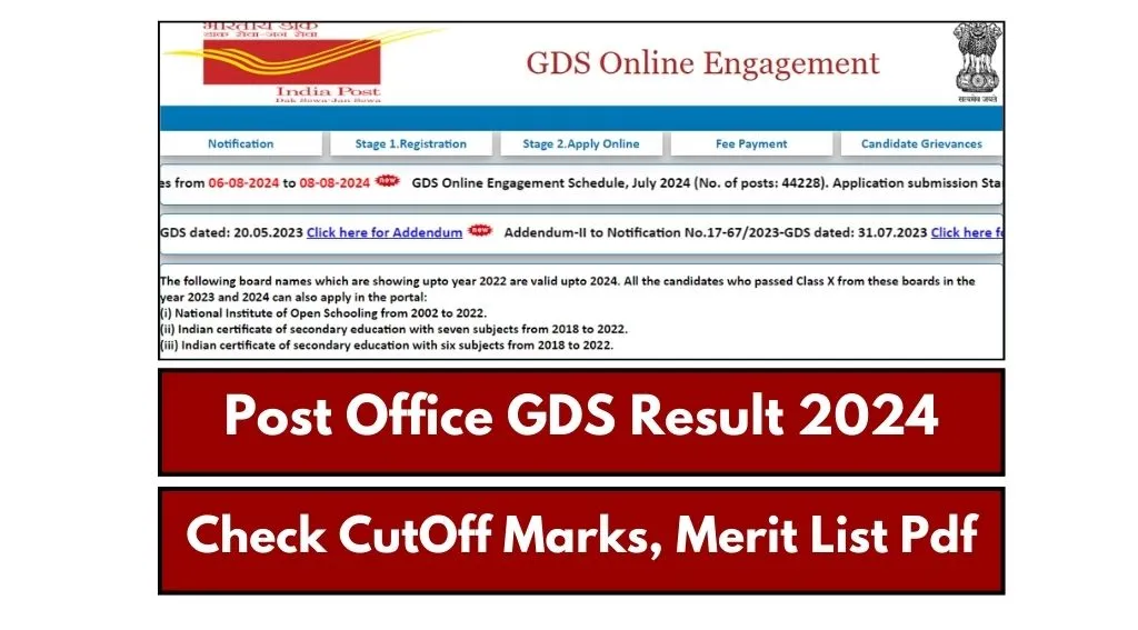 Post Office GDS Result 2024