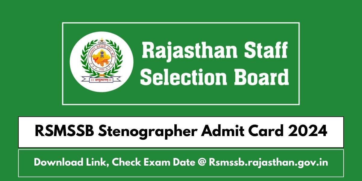 rsmssb-stenographer-admit-card-2024-download